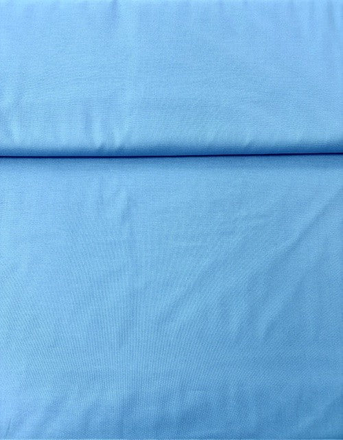Coton uni bleu